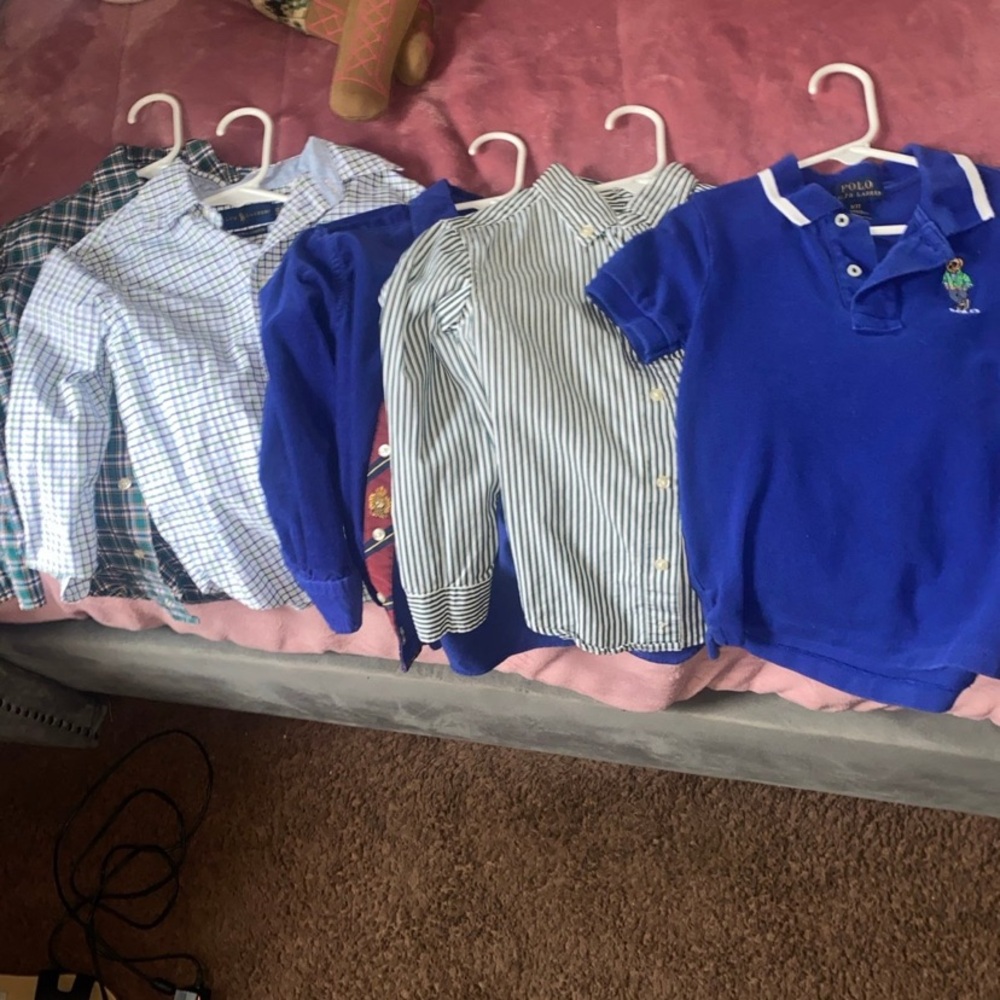 Bundle of polo shirts toddler t4 and one t3